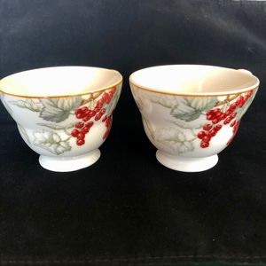 Set of 2 teacups, Charter Club Summer Grove